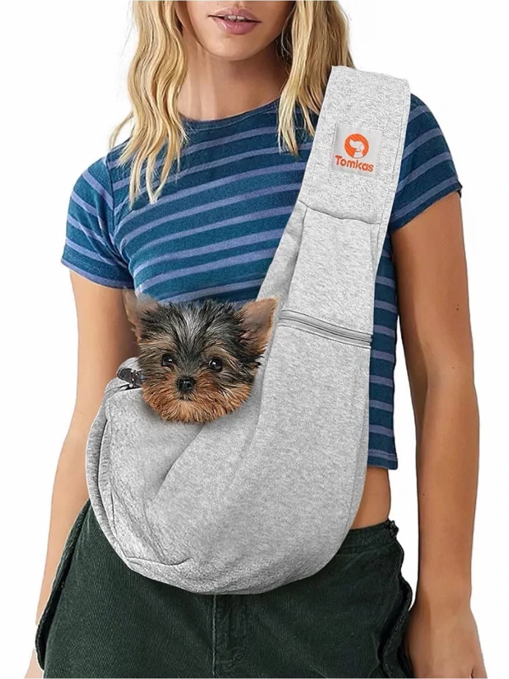 Pet carrier sling with adjustable strap